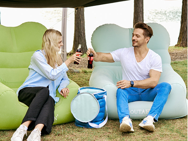 Tragbarer aufblasbarer Eiseimer