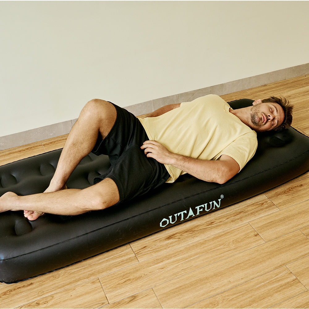 Luxury Leather Inflatable Bed PU-24