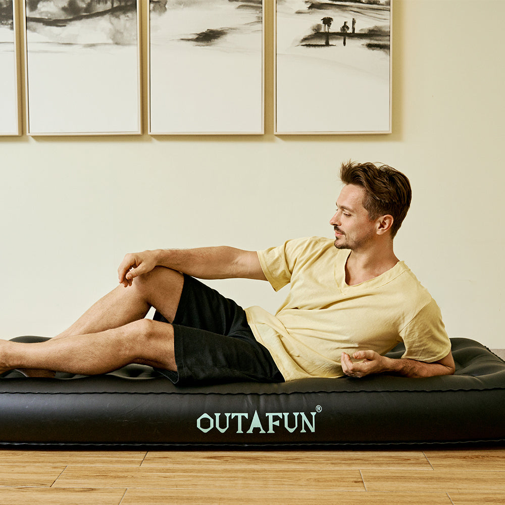 Luxury Leather Inflatable Bed PU-24