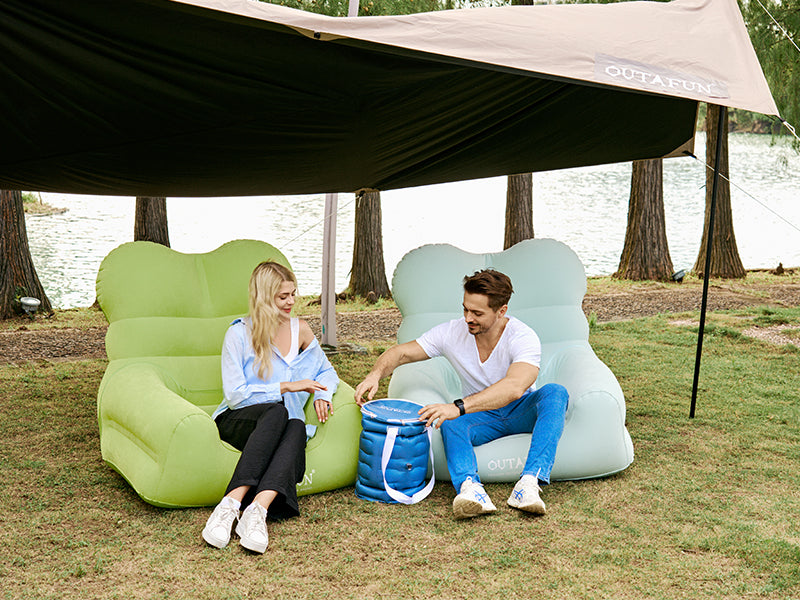 Tragbarer aufblasbarer Eiseimer