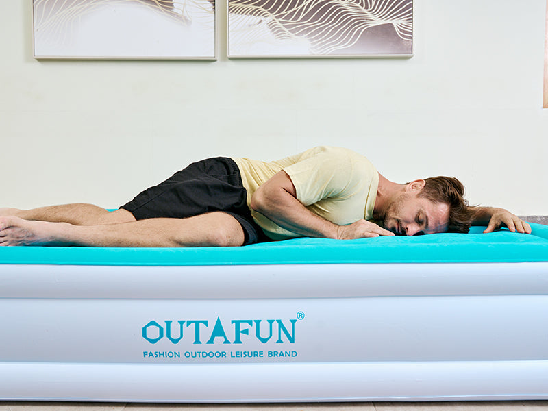 Luxuriöse Erhöhte Aufblasbare Matratze Bett-40 – OUTAFUN