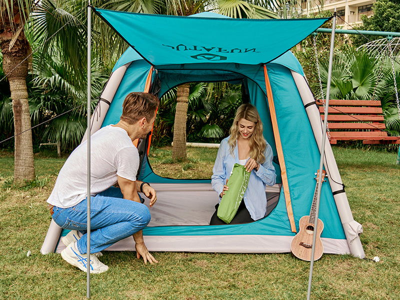 Portable V-Shaped Air Sleeping Mat V-01