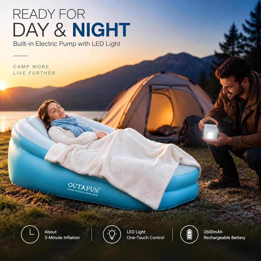 Canapé gonflable inclinable de luxe SF-01