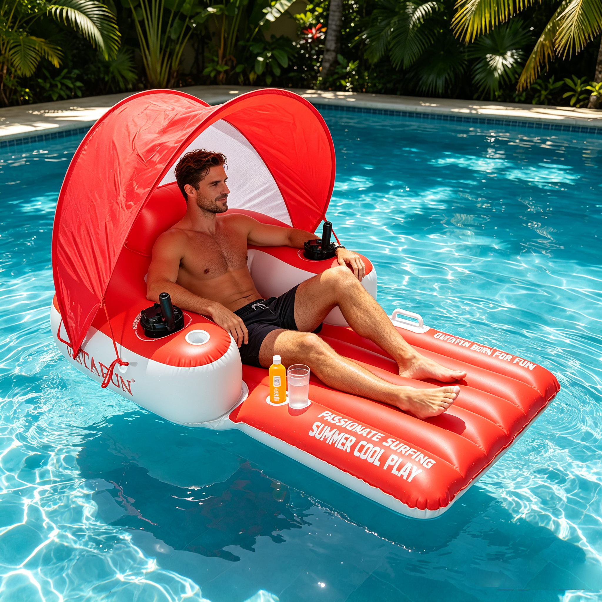 Motorized Inflatable Float Tube with Dual Thrusters | OUTAFUN