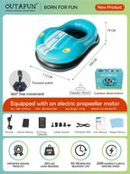 Motorized Inflatable Bumper Car Floats | OUTAFUN