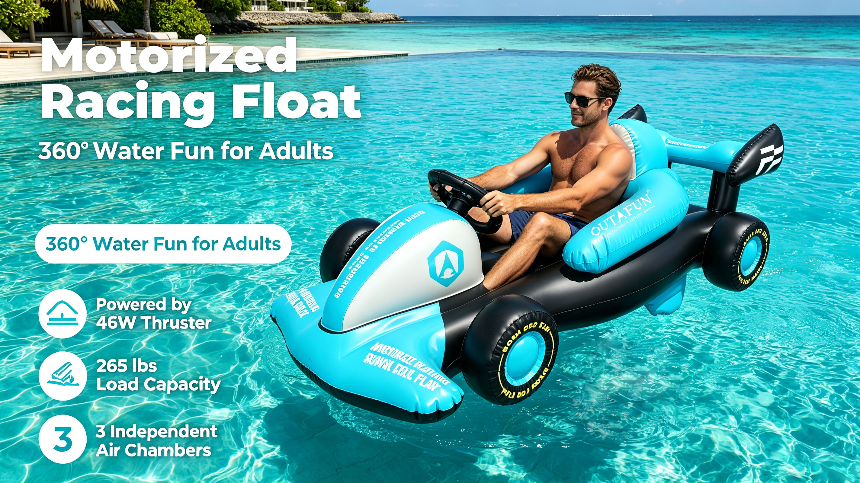 Motorisierte aufblasbare Bumper-Car-Floats