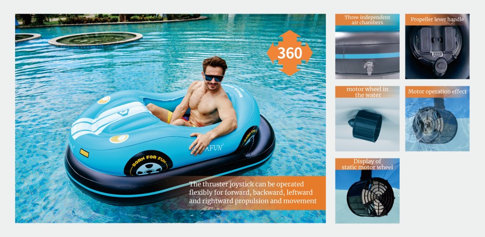 Motorized Bumper Car Float | OUTAFUN | electric powered inflatable bum