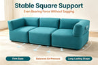 Modular Inflatable Fabric Sectional Sofa | OUTAFUN | Detachable Combination Design, Washable Linen Cover, Quick Air Valve, Indoor Living Room & Outdoor Camping Portable Inflatable Couch
