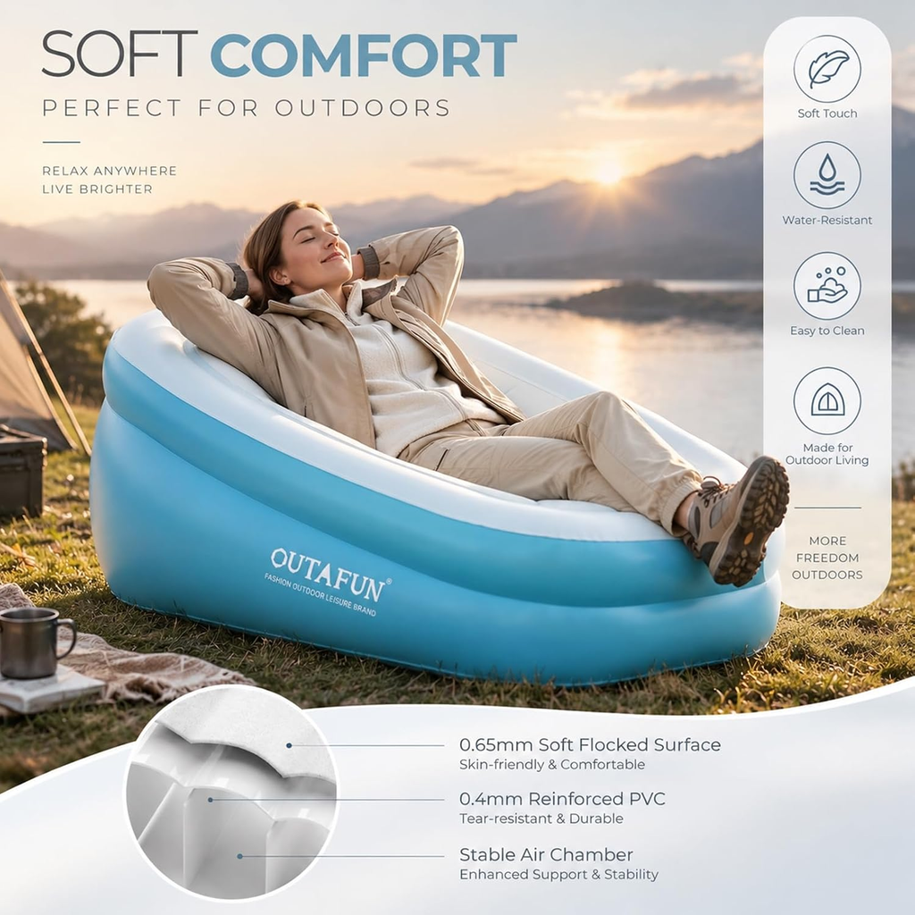 Canapé gonflable inclinable de luxe SF-01
